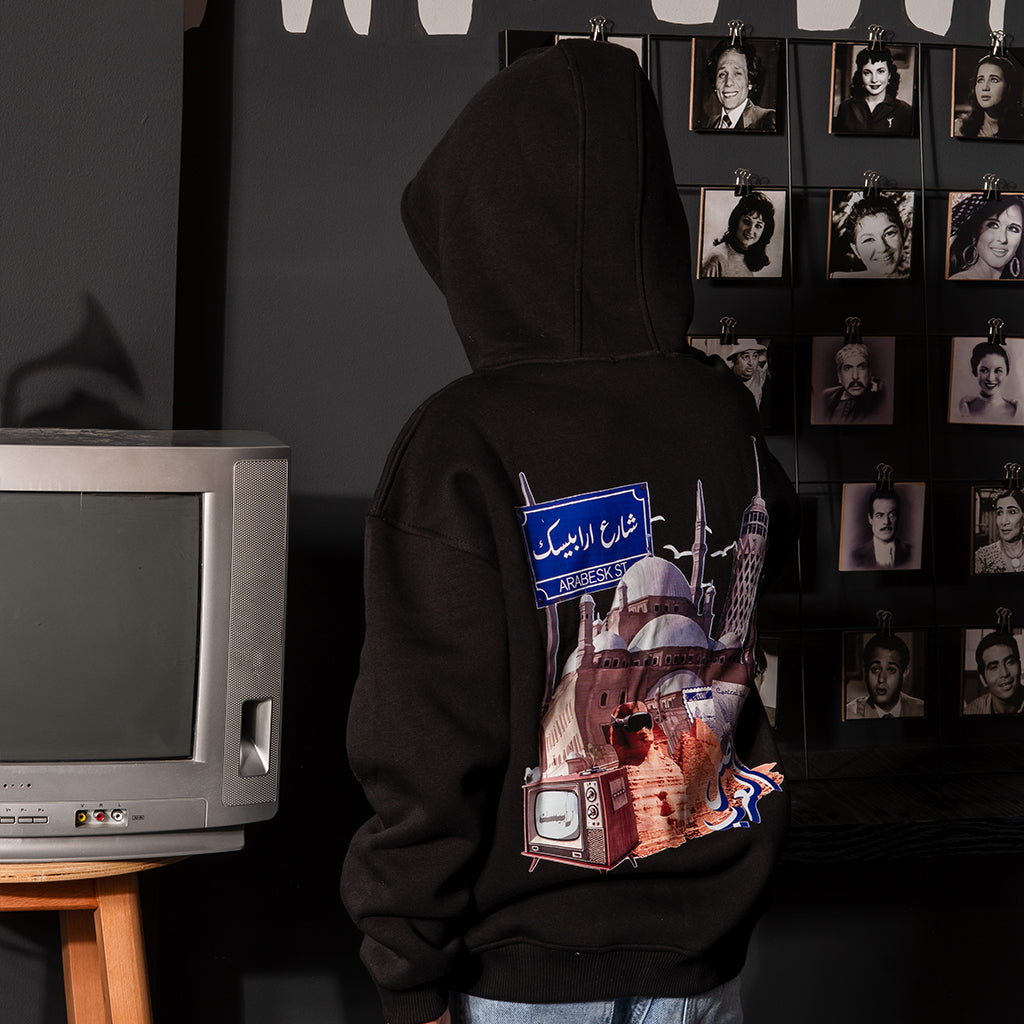 arabic black hoodie