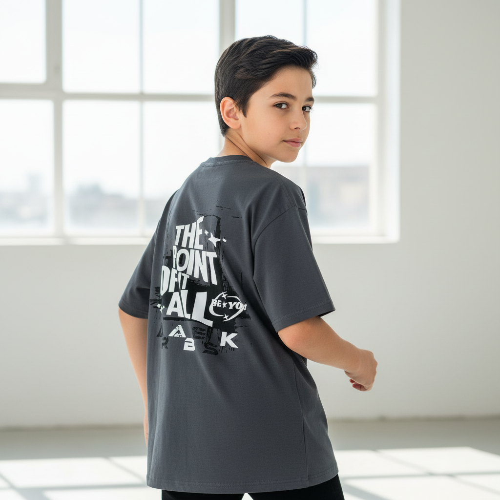 be you dark grey tee