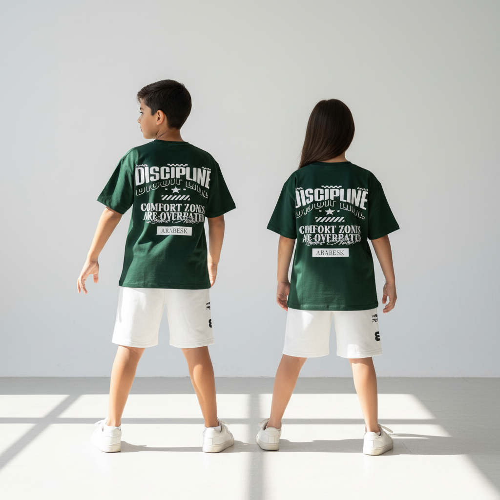 discipline green tee