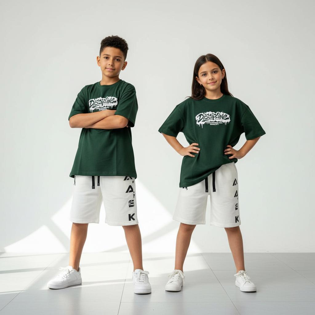 discipline green tee