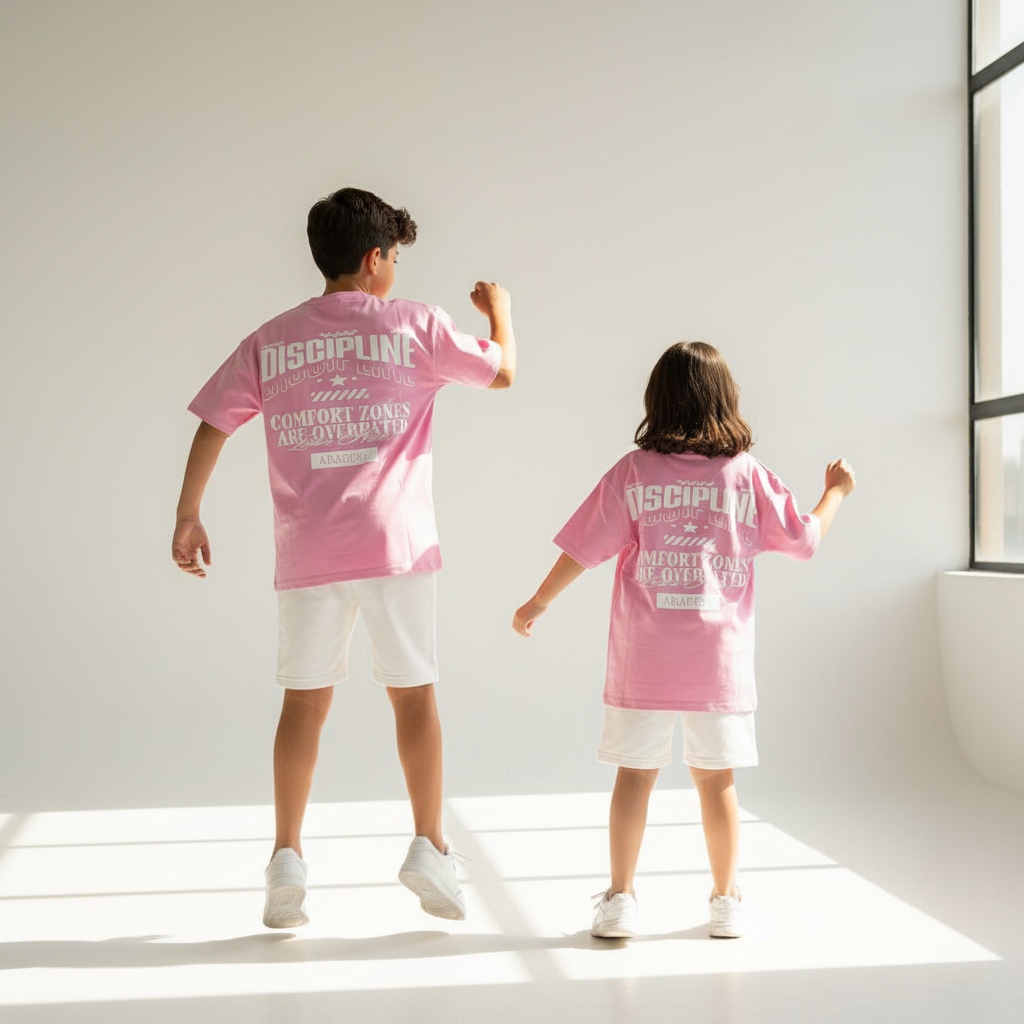 discipline pink tee