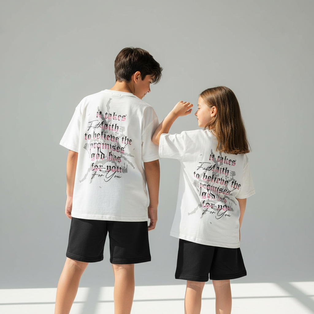faith white tee