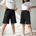 letters black short