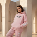positive pink hoodie