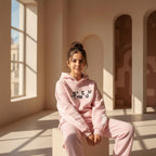 positive pink hoodie