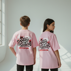 stay positive pink tee